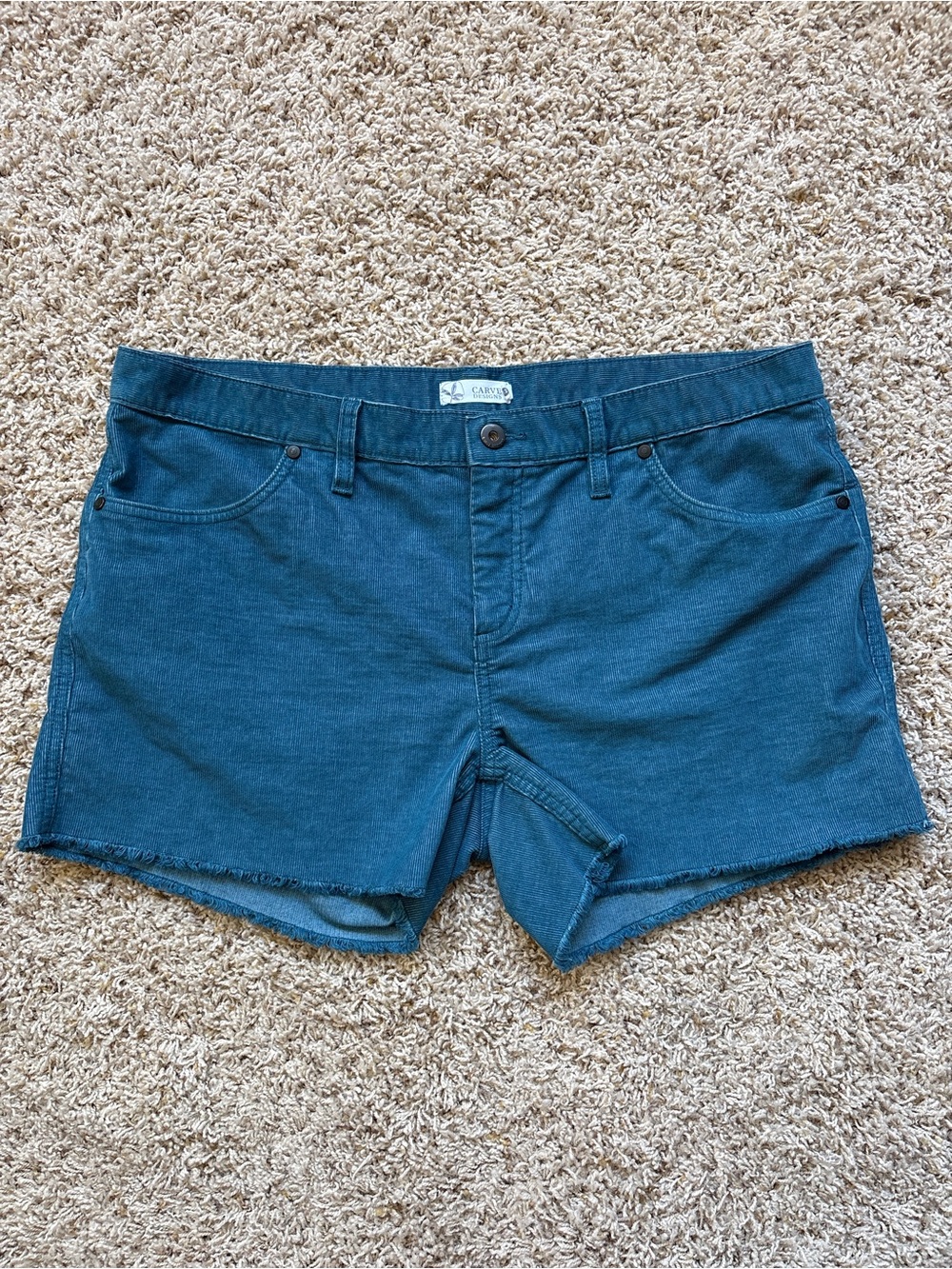 Carve Designs Oahu Shorts
Size 12 Teal Blue Corduroy